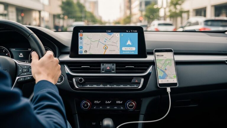conectar waze no carro