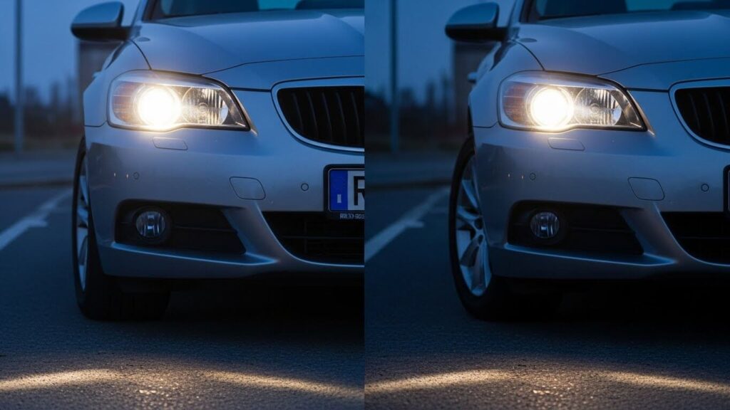 farol baixo não acende mas alto acende