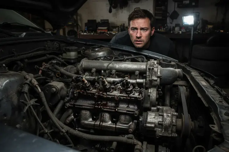 motor com oleo velho desgaste