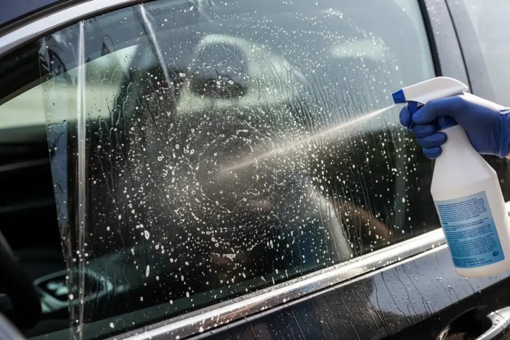 Técnica de remoção de insulfilm com água e sabão