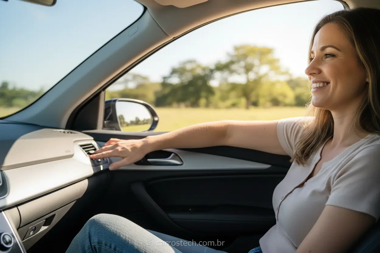Peças de um kit de vidro elétrico automotivo.
