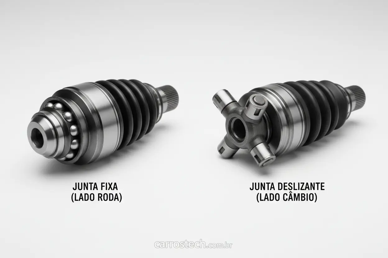 Homocinéticas fixas e deslizantes de carro.