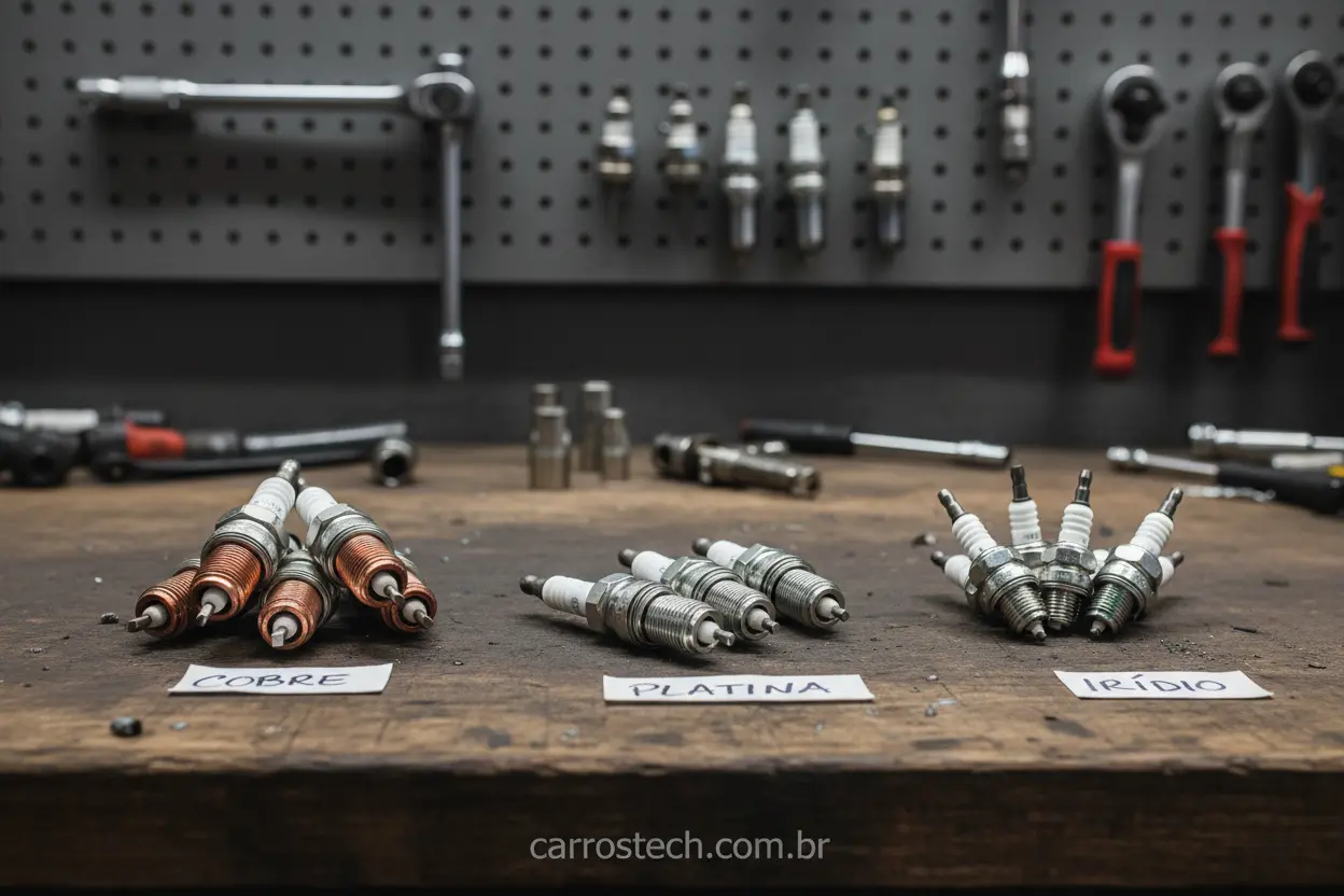 Variedade de velas de ignição automotivas